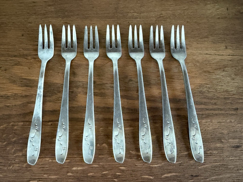 Lot cocktail forks silco - of, 7